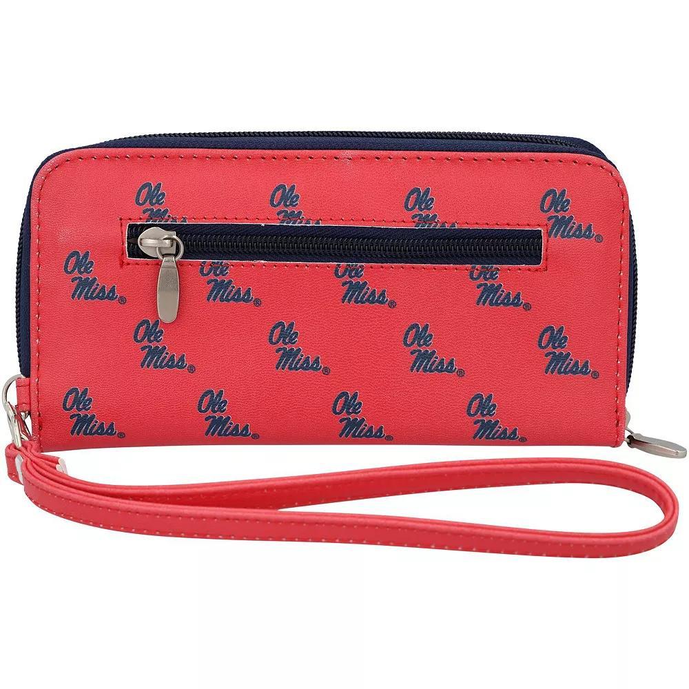 Women's Ole Miss Rebels Zip-Around Wristlet Wallet, Red Product Image
