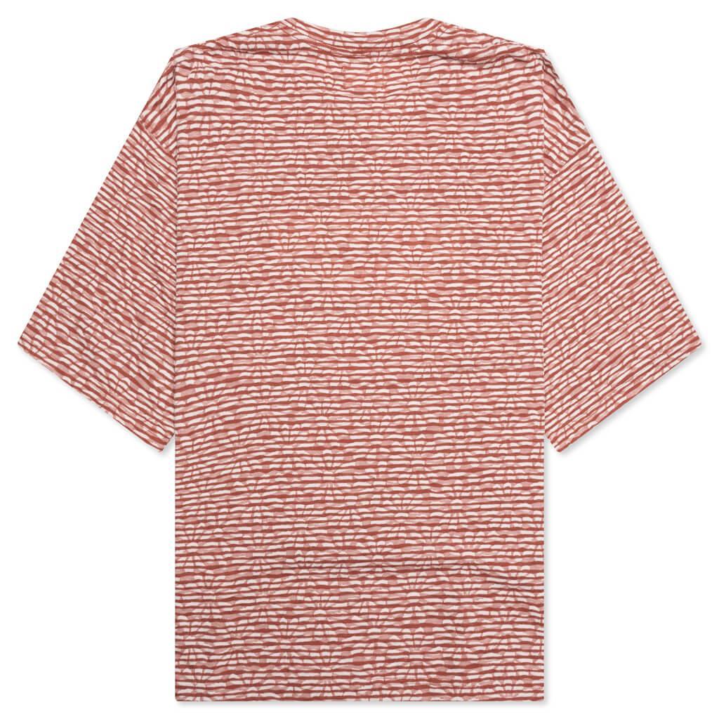 Stripe Box Tee - Brick Male Product Image