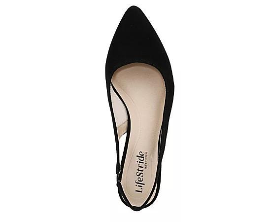 LifeStride Annalise Women's Slingback Heels, Size: 6, Black Fabric Product Image