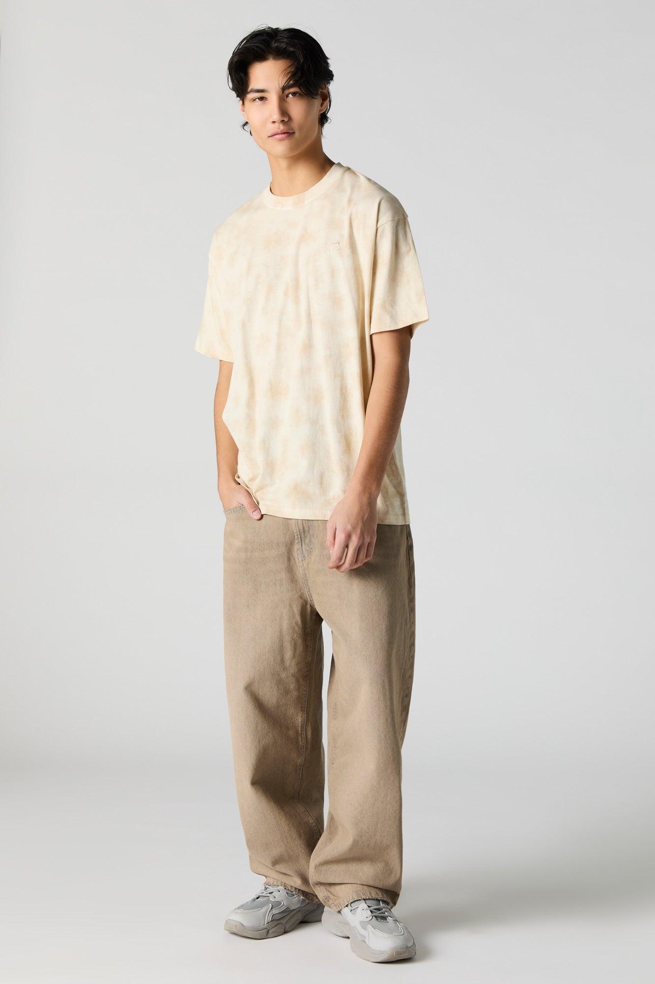 LTD Embroidered Tie Dye Relaxed T-Shirt Male Product Image