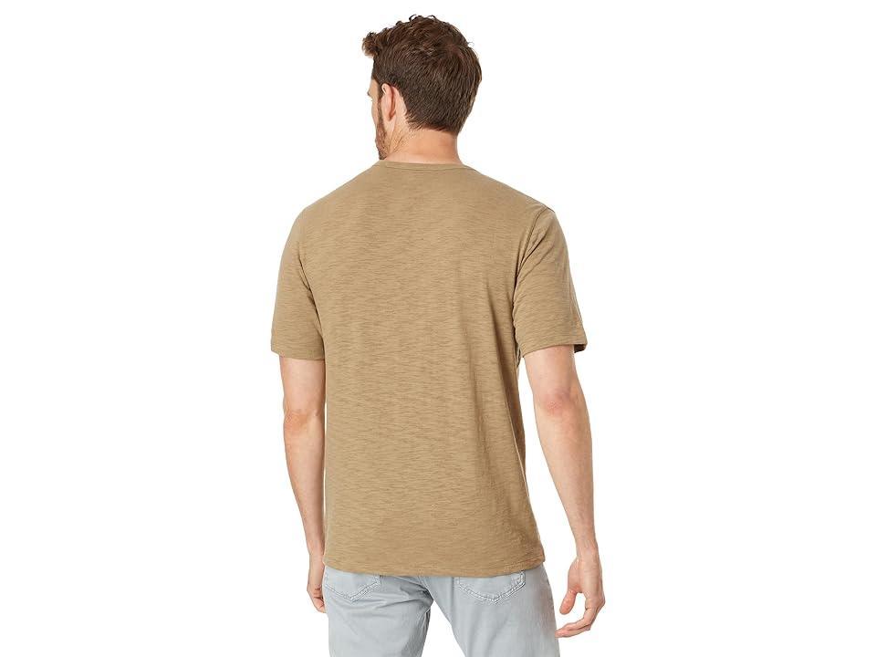 Vince Slub Split Neck Short Sleeve Tee Product Image