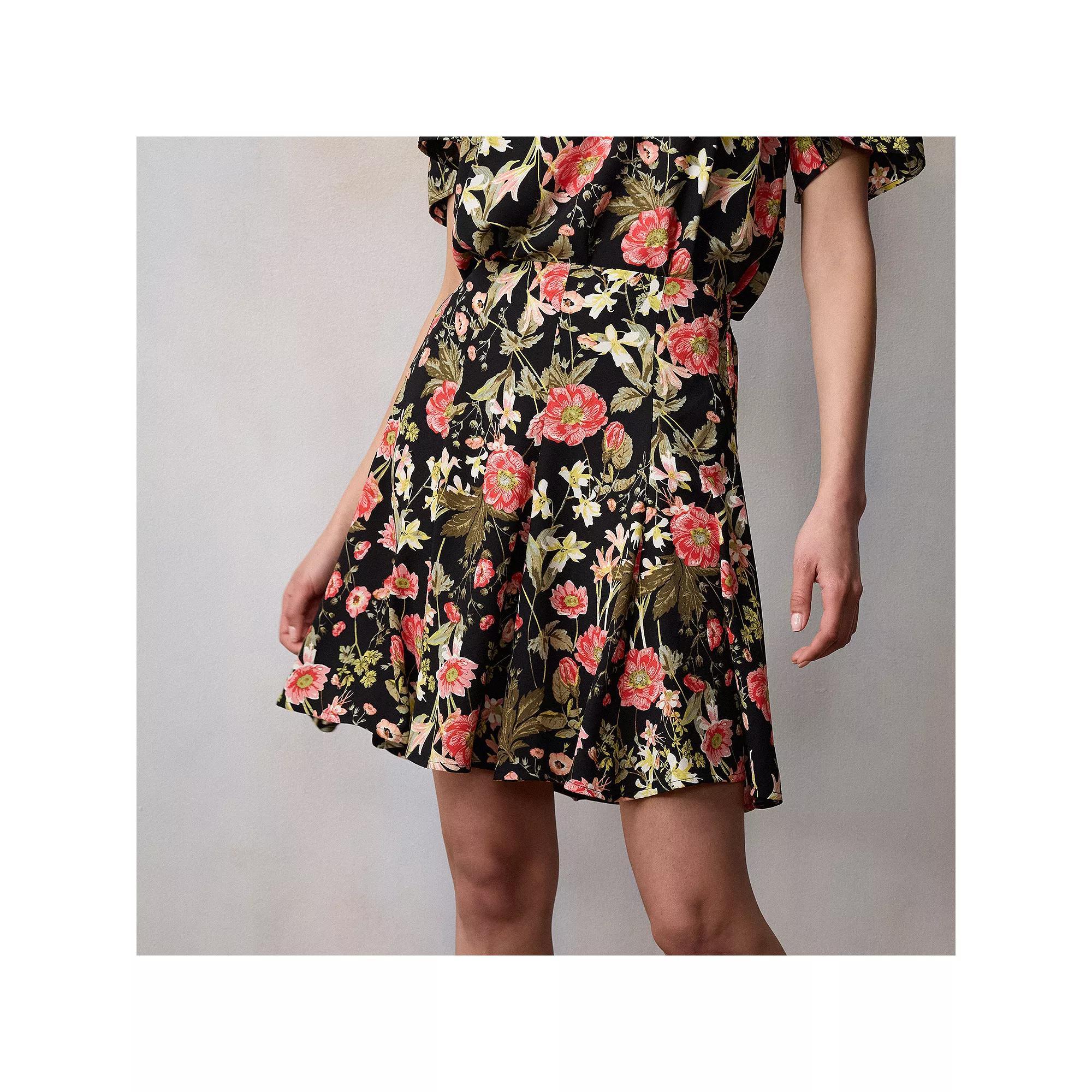 Women's LC Lauren Conrad Godet Mini Skirt, Size: XXL, Black Bryn Botanical Product Image