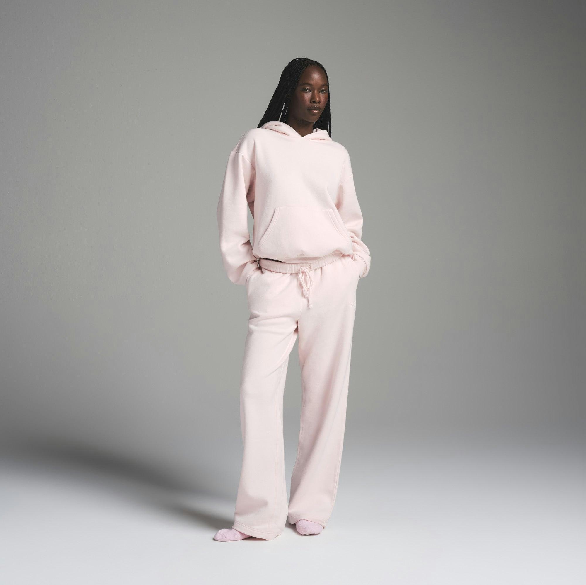 COTTON FLEECE CLASSIC HOODIE | BARELY PINK Product Image