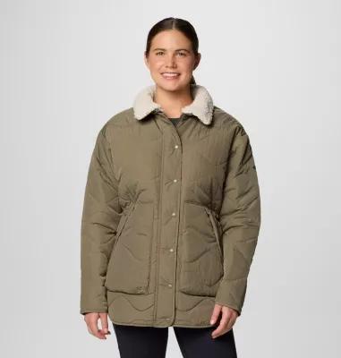 Women's Columbia Birchwood™ II Quilted Jacket, Size: XL, Camel Brown Product Image