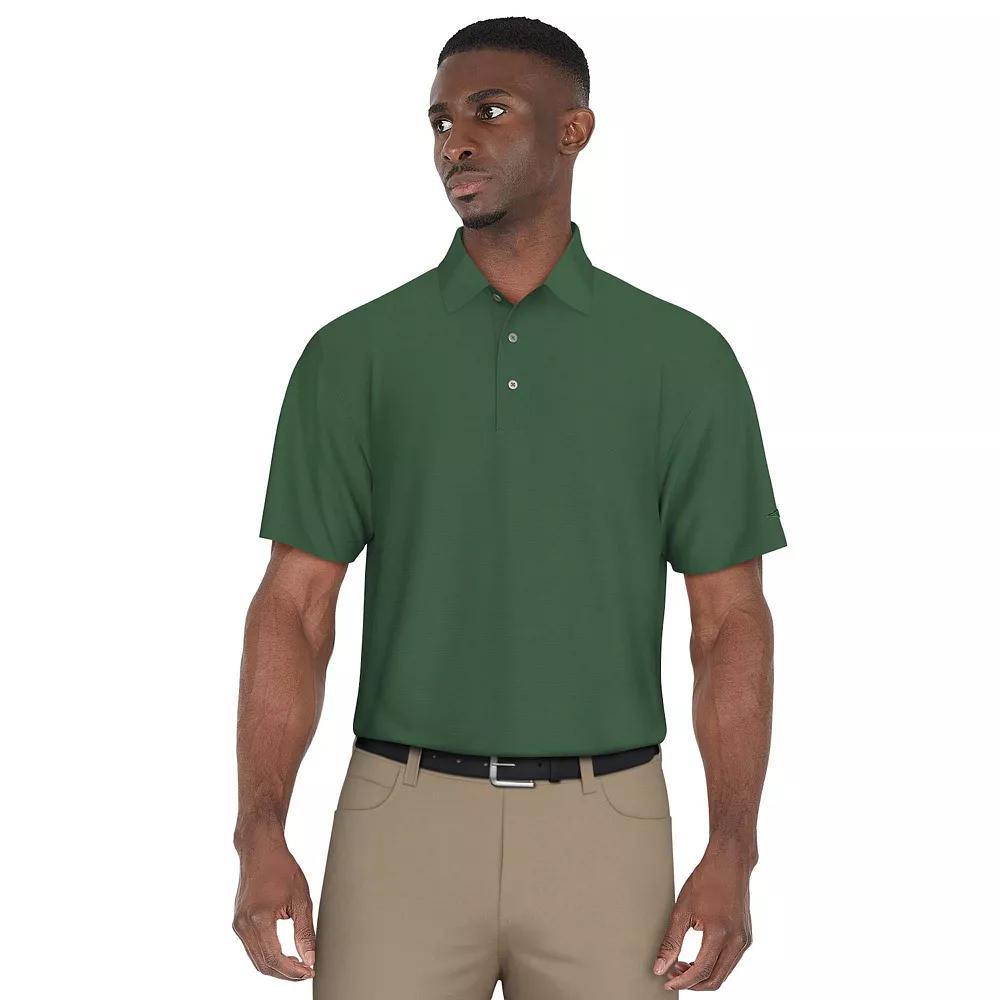 Men's Grand Slam Classic-Fit Solid Golf Polo, Size: Large, Deep Green Product Image