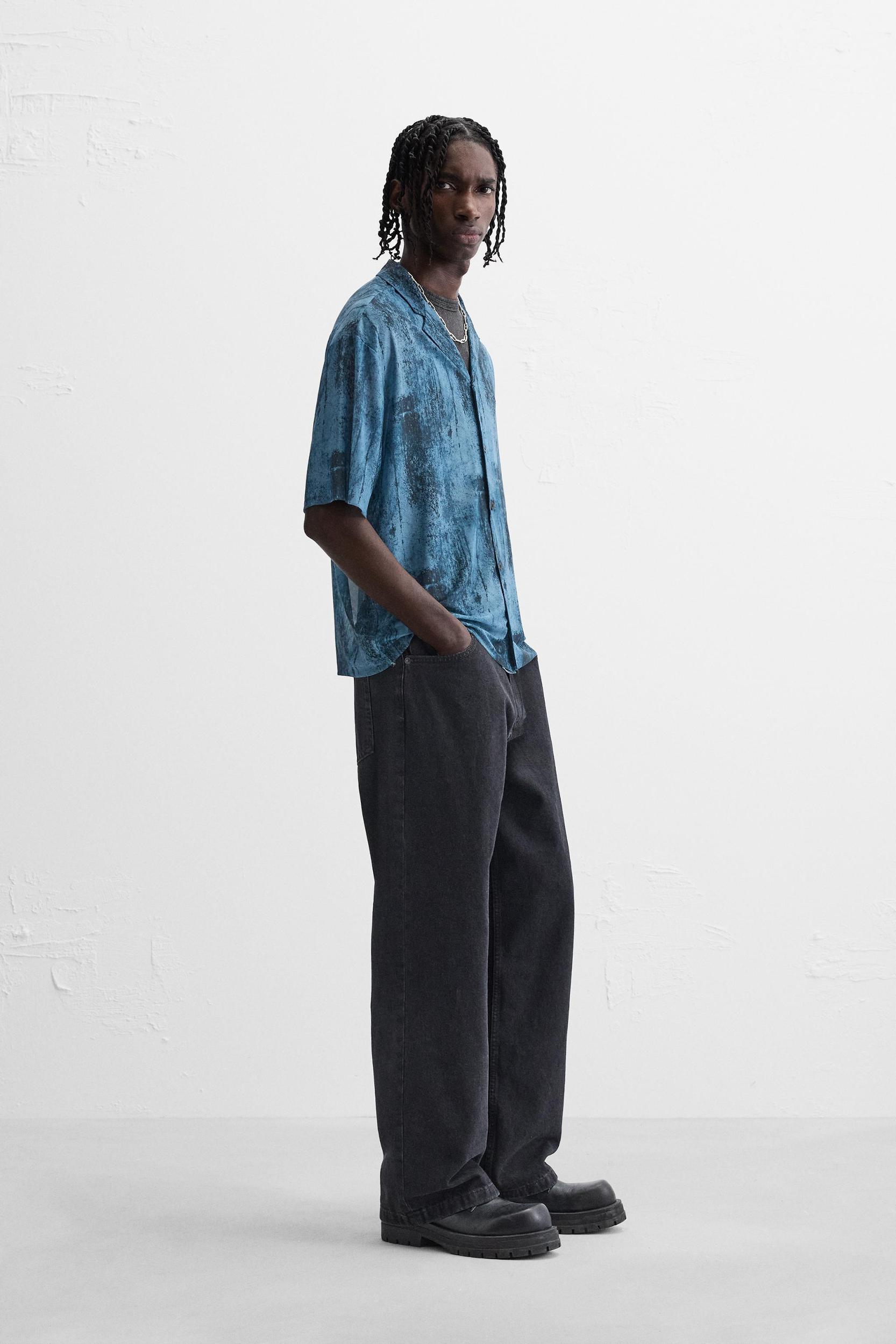 SEMI-SHEER PRINTED SHIRT Product Image