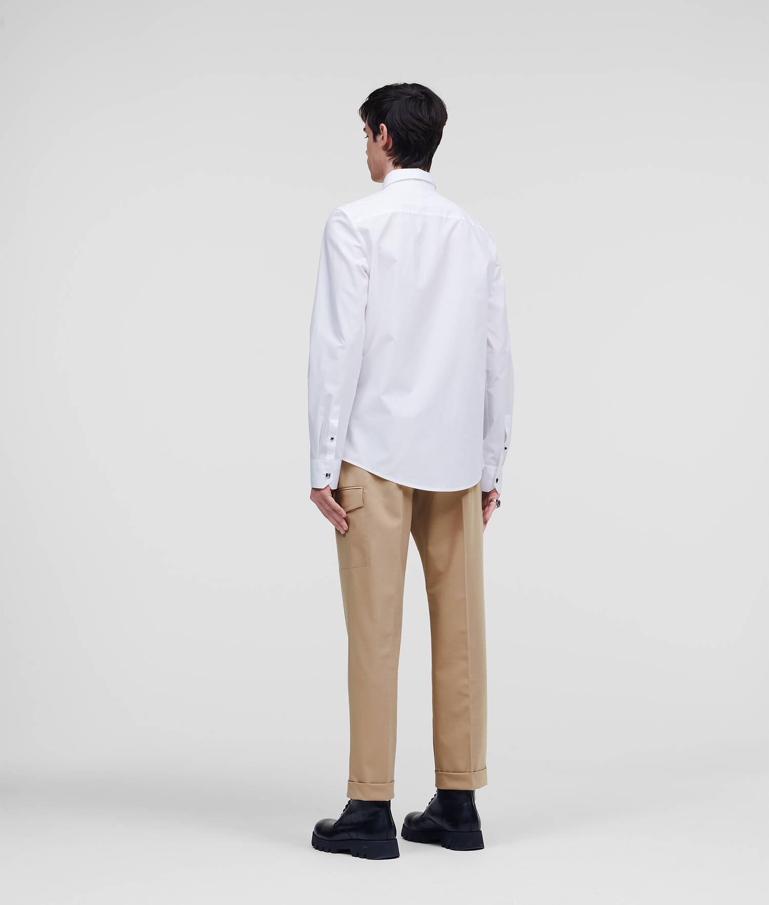 POPLIN SHIRT WITH COLLAR BAR Product Image