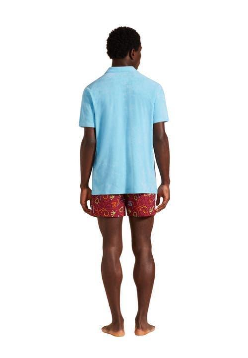 Mens Terry Cloth Polo Shirt Product Image