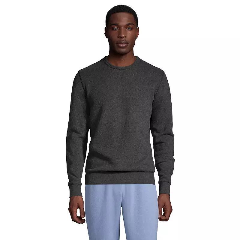 Big & Tall Lands' End Serious Sweats Crewneck Sweatshirt, Men's, Size: 2XB, Dk Grey Heather Product Image