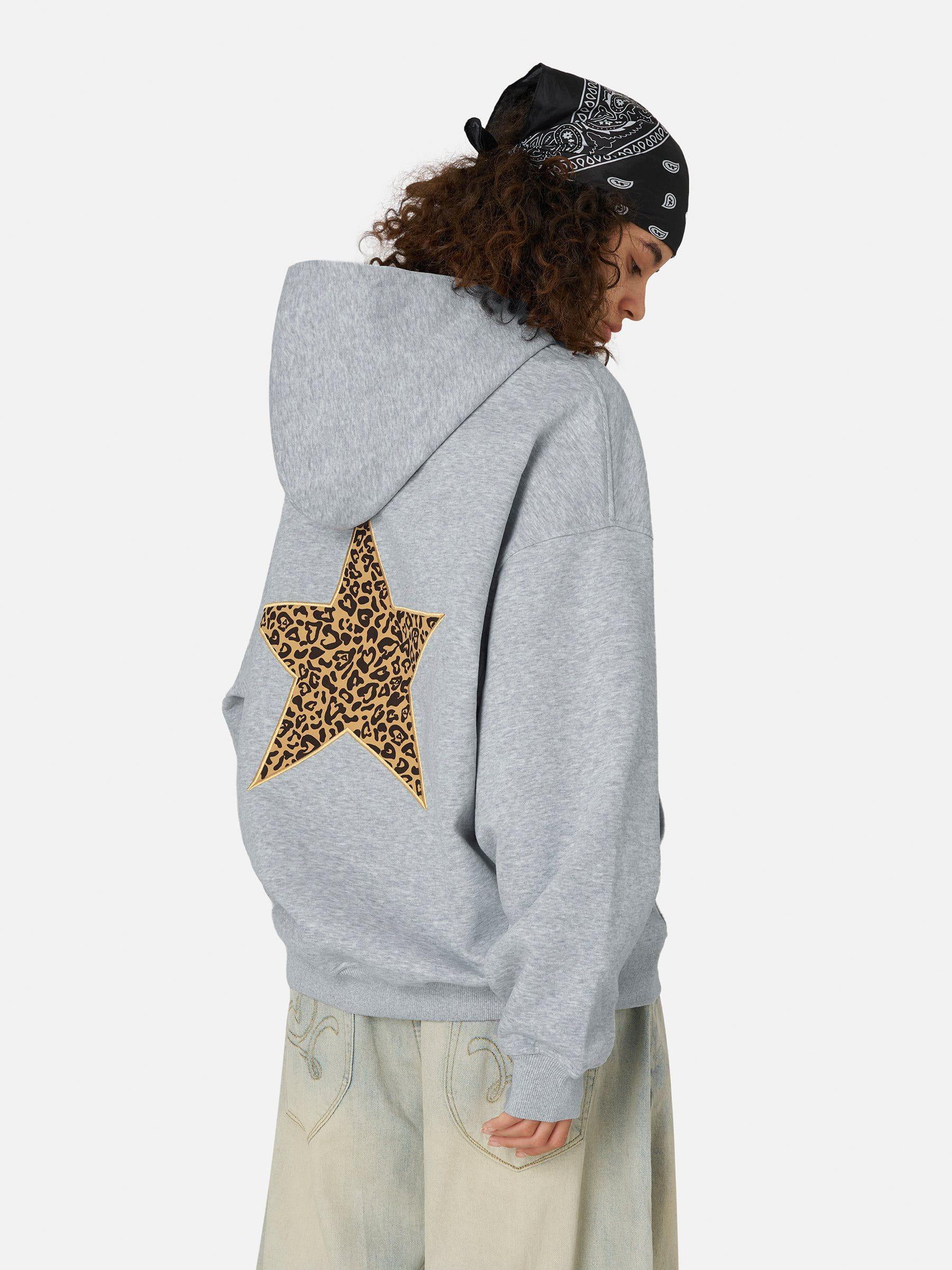 Aelfric Eden Leopard Star Graphic Hoodie Product Image