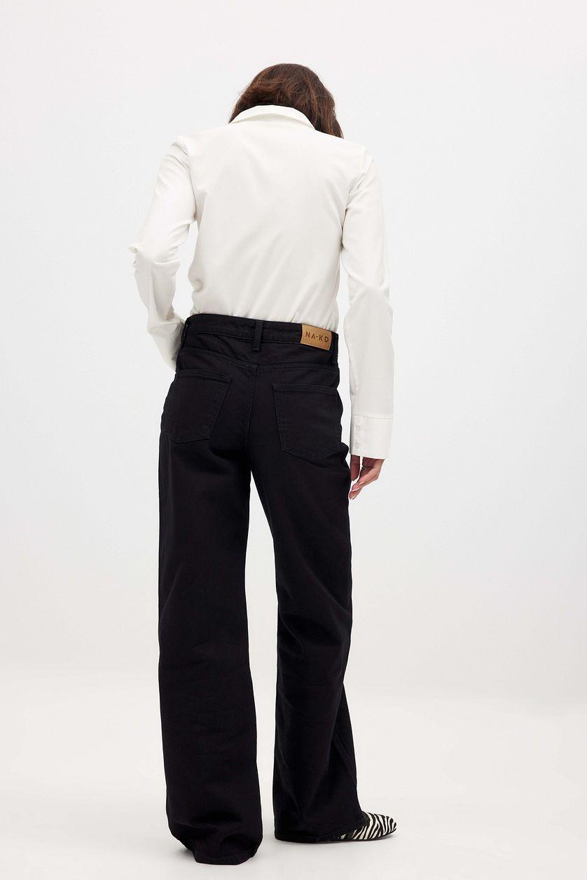 Mid Waist Straight Denim Product Image