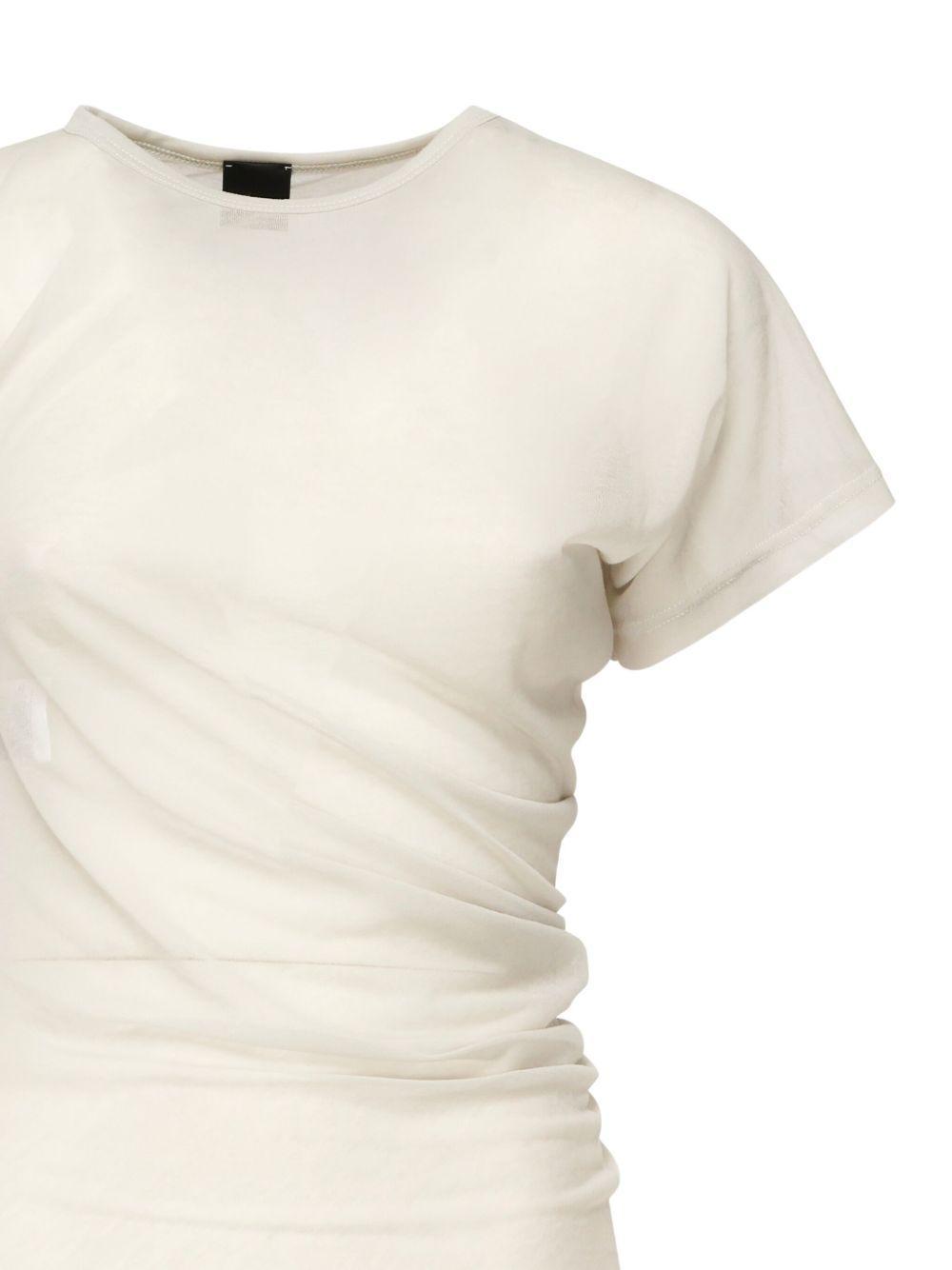 asymmetric-sleeve draped top Product Image