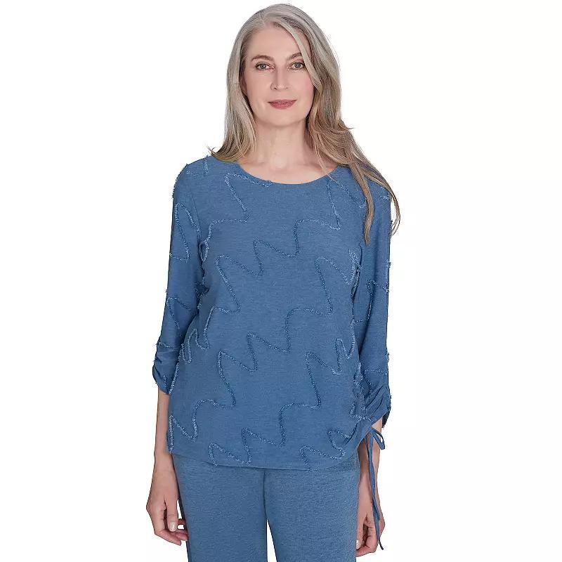 Womens Alfred Dunner Diagonal Textured Top Product Image