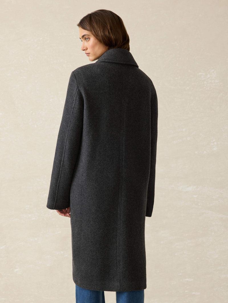 Atlantic Knit Coat - Charcoal Female Product Image