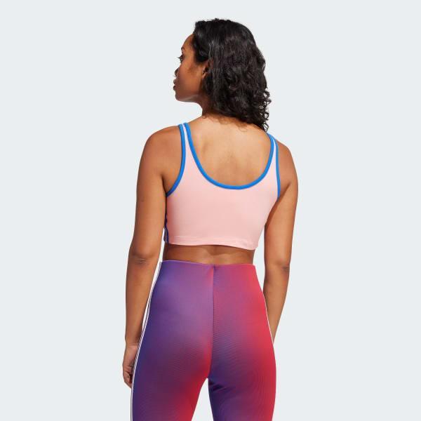 adidas Adicolor 3-Stripes Bra Top White 2XL Womens Product Image