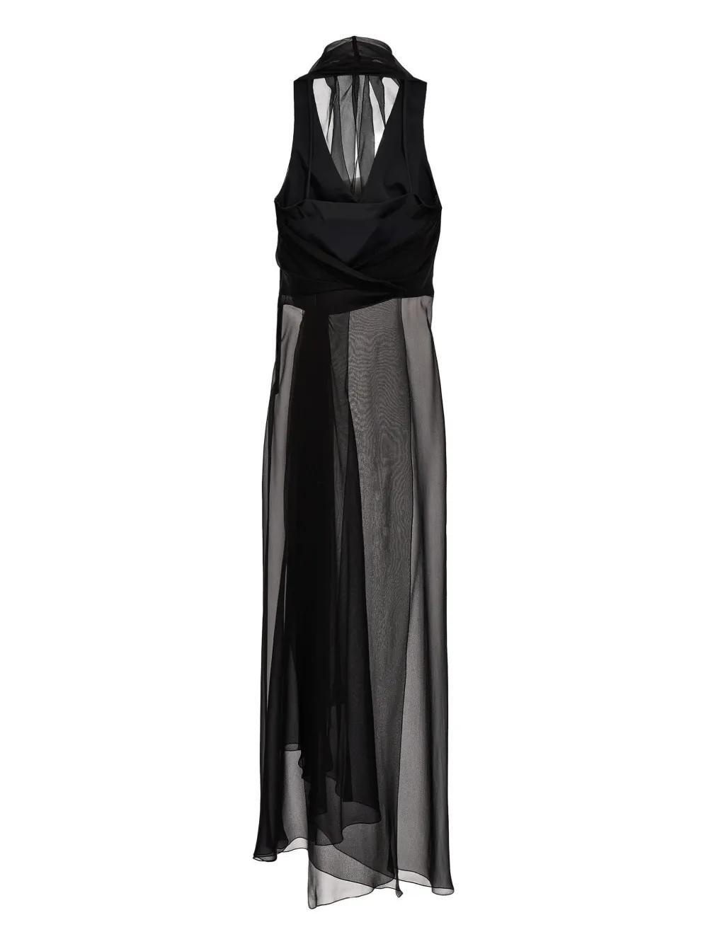 ALBERTA FERRETTI Chiffon Top In Black Product Image