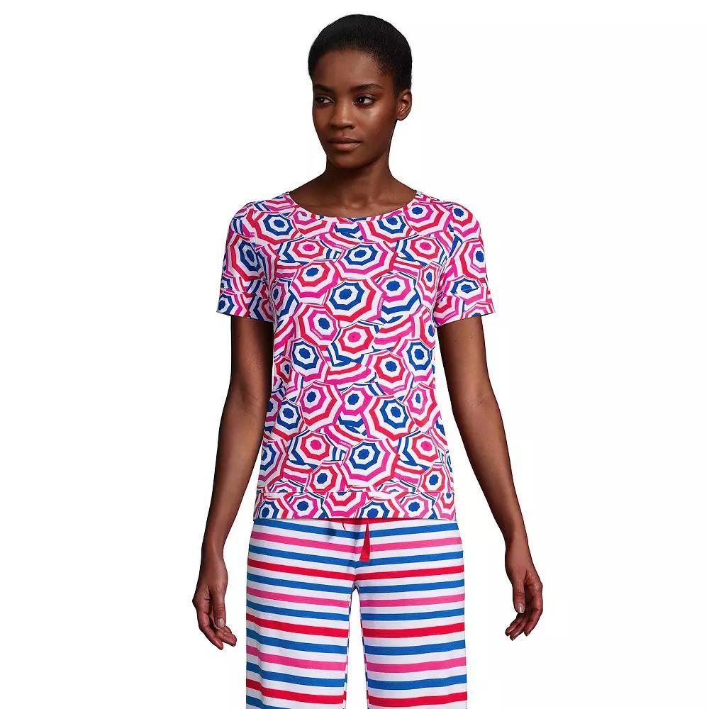 Womens Lands End Short Sleeve Pajama Tee Product Image
