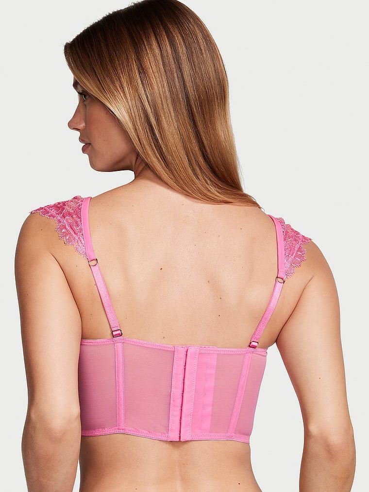 Boho Floral Embroidery Cap-Sleeve Corset Top Product Image