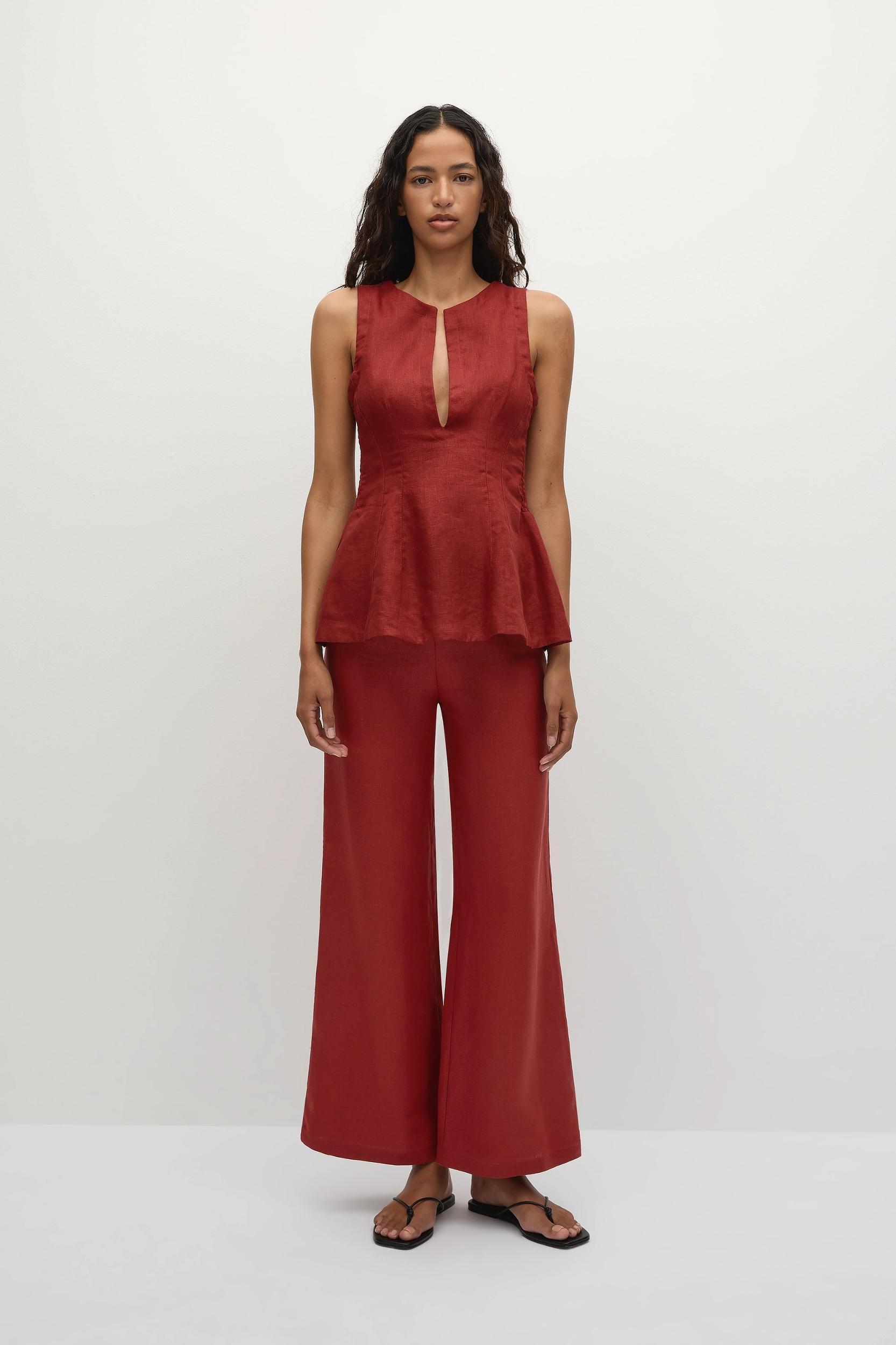 Melia Top Deep Red Product Image