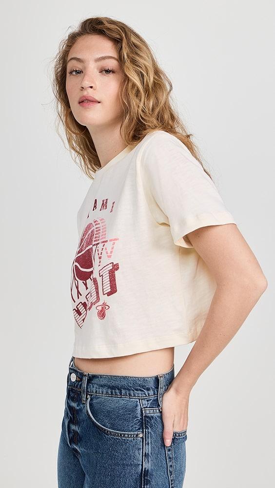 Junk Food Heat Short Sleeve Mock Neck Crop Tee | Shopbop Product Image