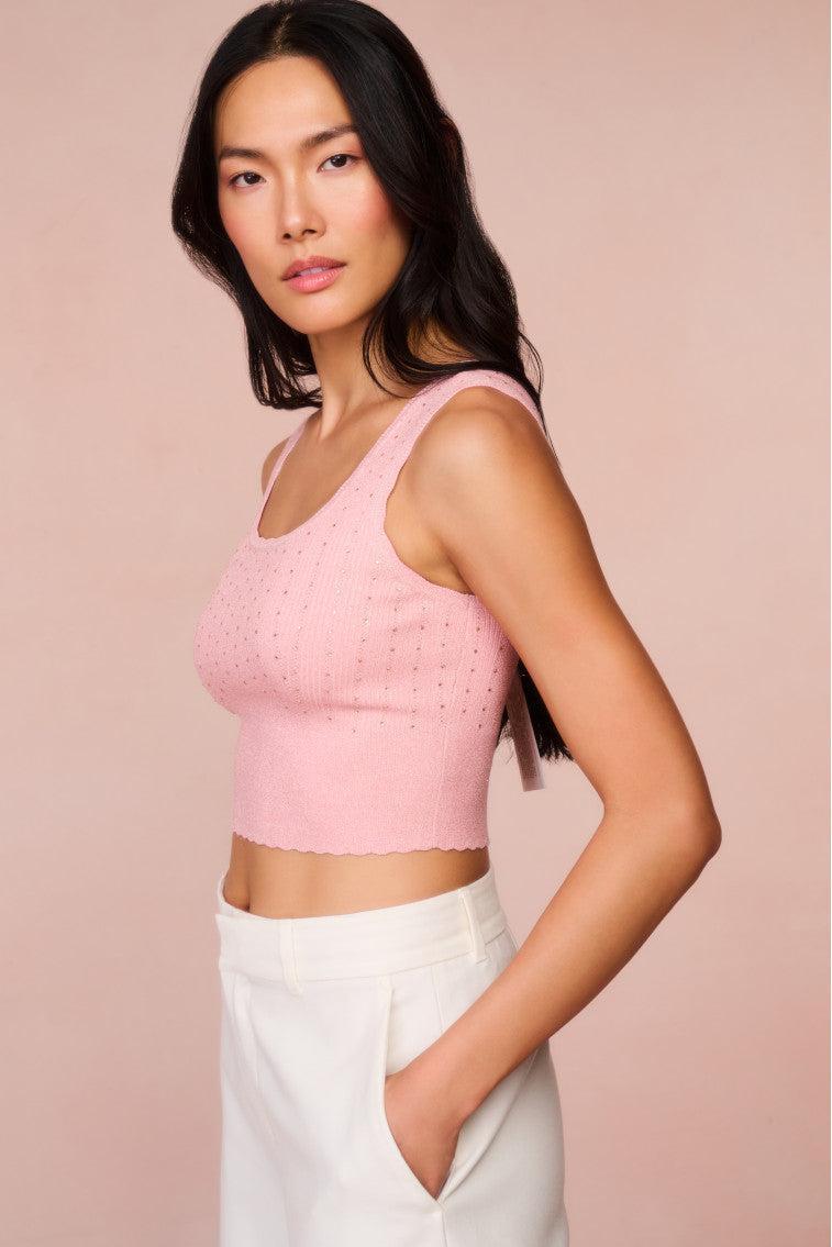Prague Crystal Knit Tank Top Product Image