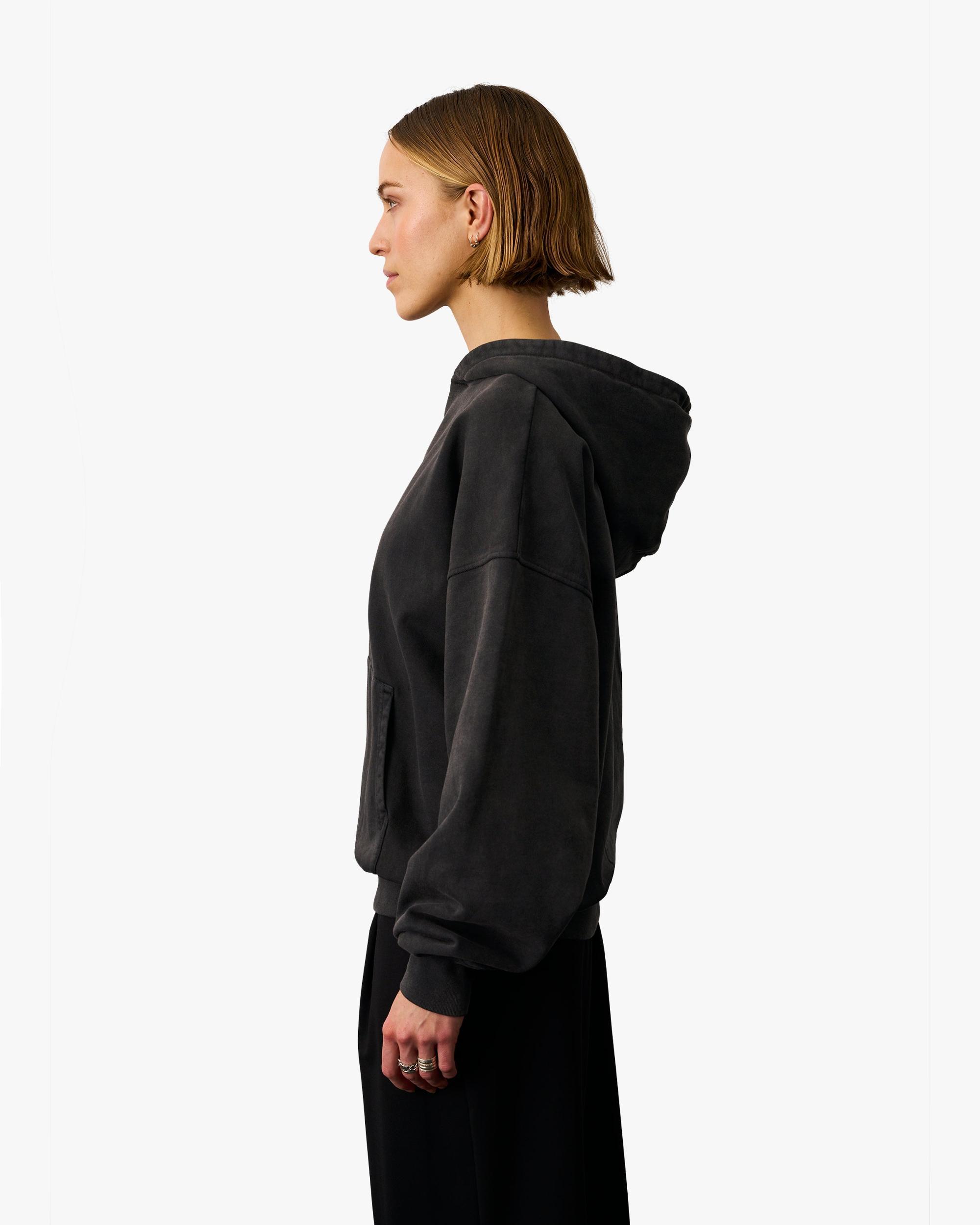 Organic Oversized Hood - Lava Grey Product Image