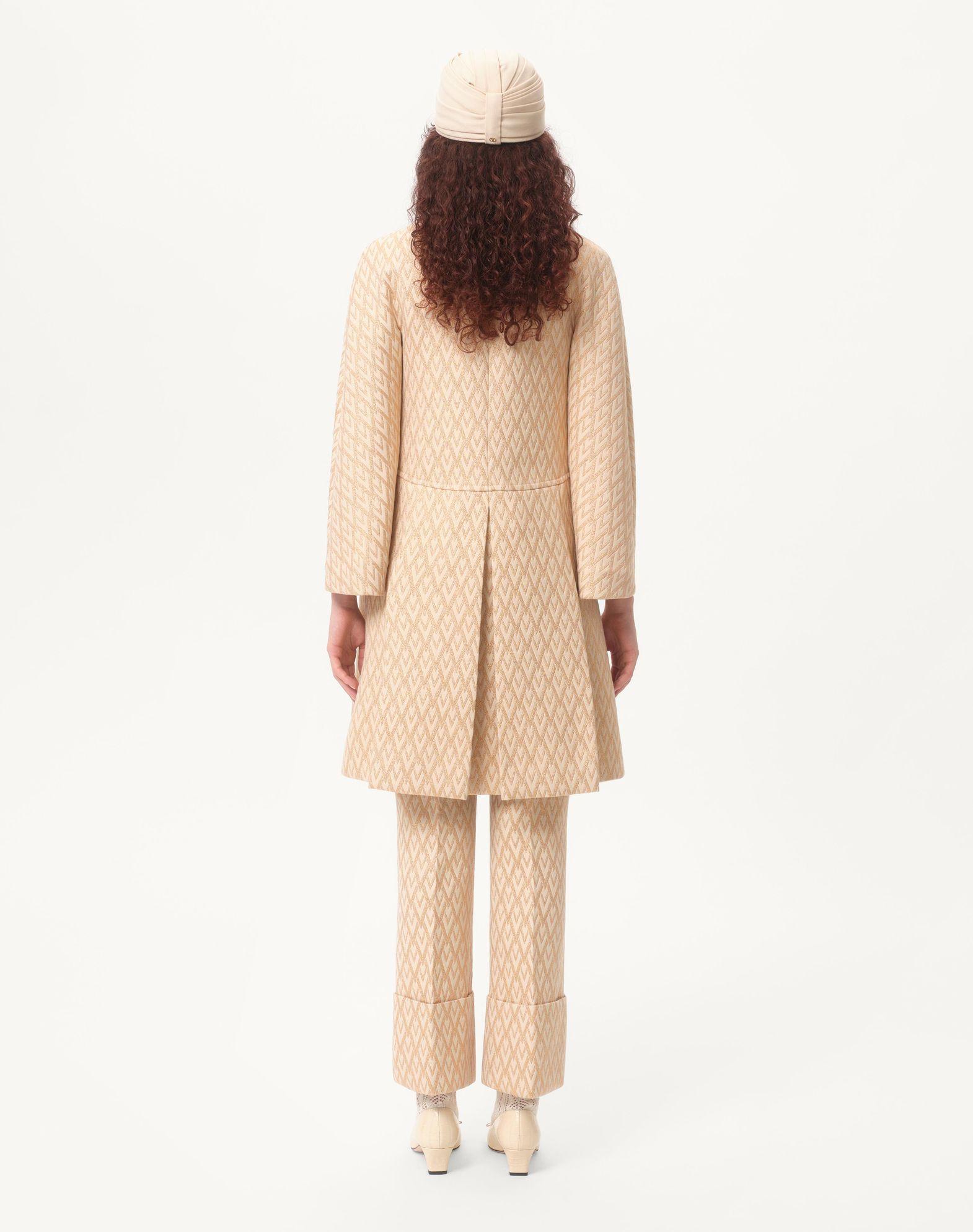 Lurex Jacquard Toute La V Coat  Product Image