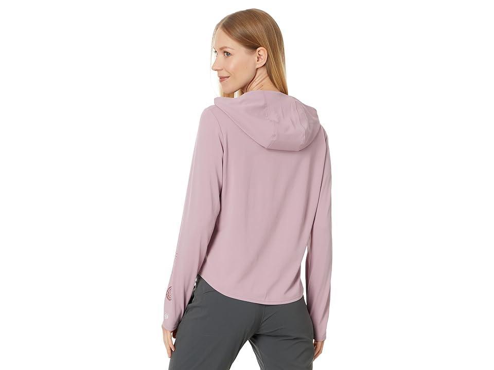 Mountain Hardwear Sunblocker Long Sleeve Hoodie (Bright Heather) Women's Clothing Product Image