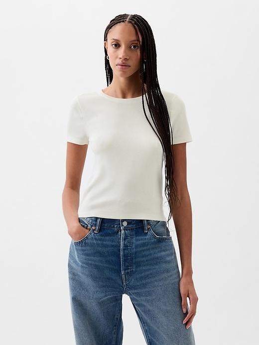 Modern Rib Cropped T-Shirt Product Image