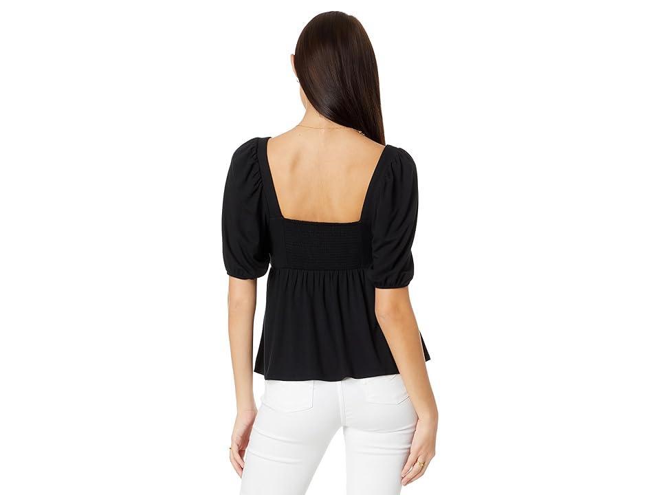 Lilly Pulitzer Floriana Knit Top (Onyx) Women's Clothing Product Image