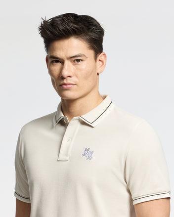 Men's Elliot Pique Polo 104 NATURAL LINEN / L Product Image
