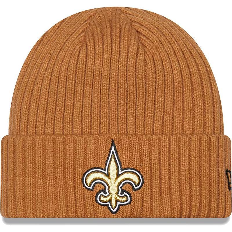 Mens New Era New Orleans Saints Core Classic Cuffed Knit Hat Product Image