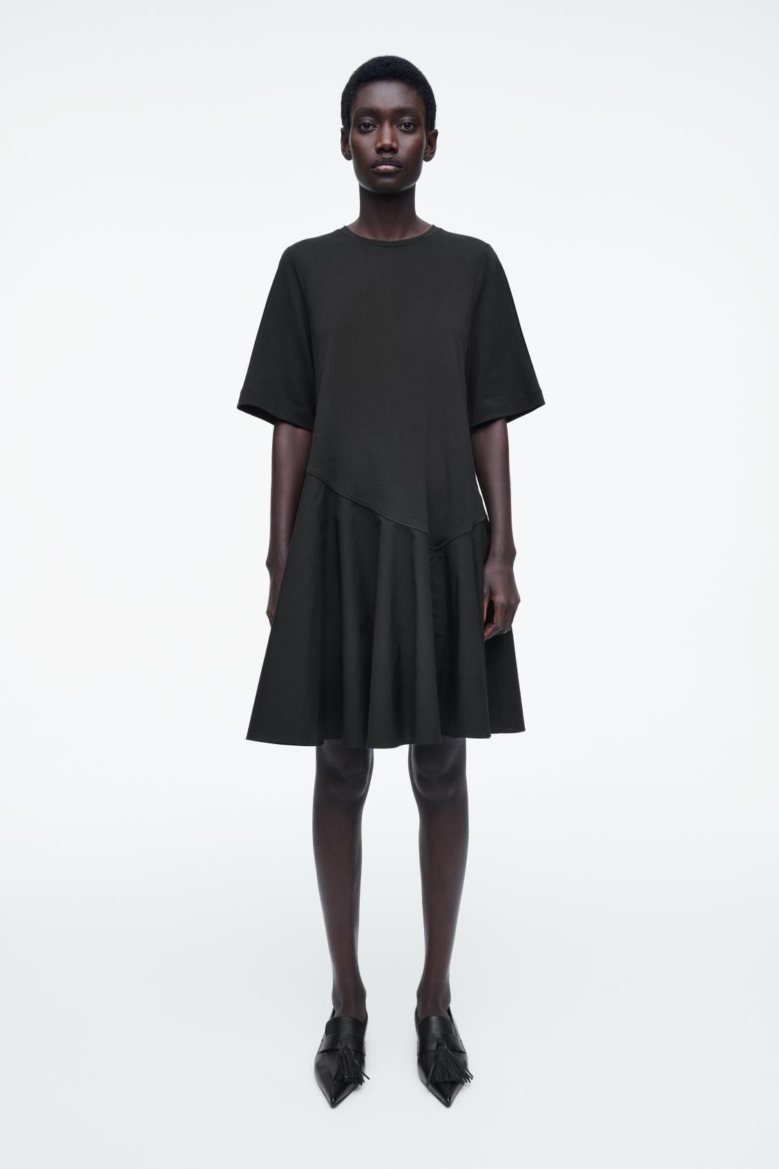 ASYMMETRIC MINI T-SHIRT DRESS Product Image