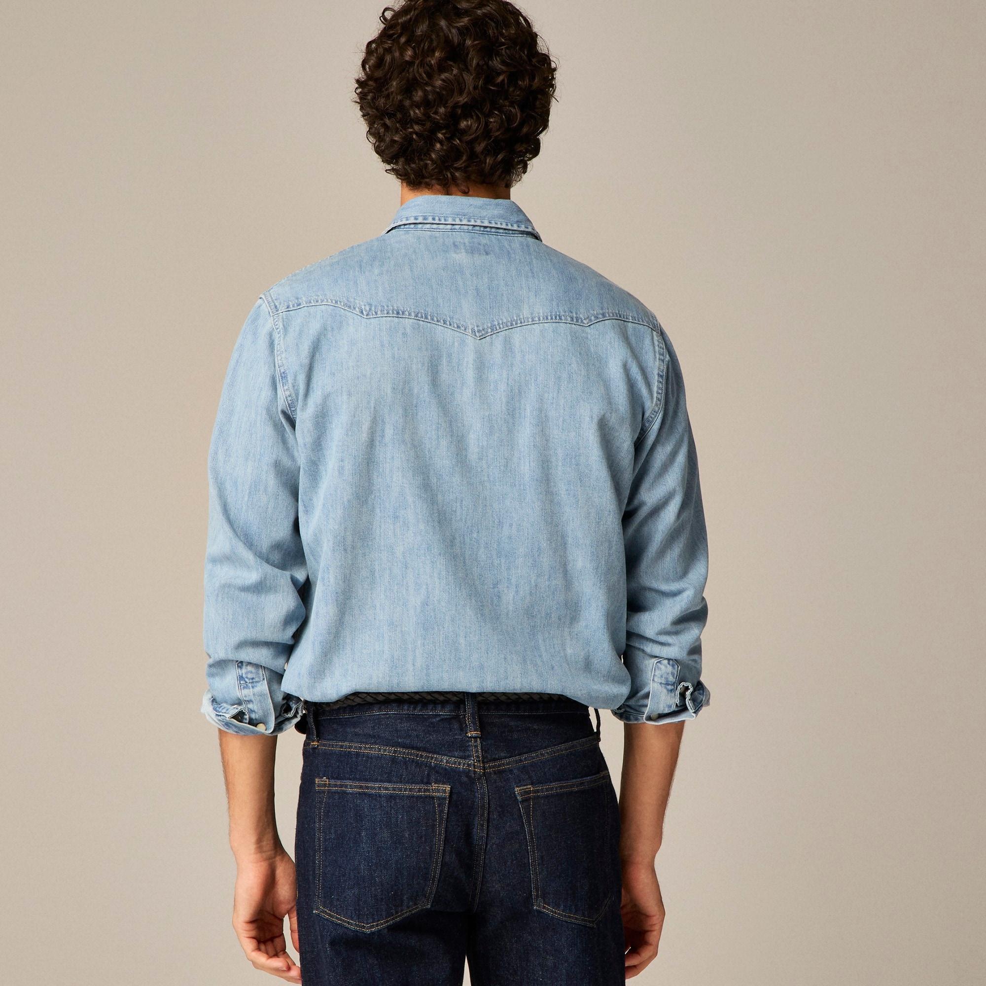 Midweight denim western shirt Product Image