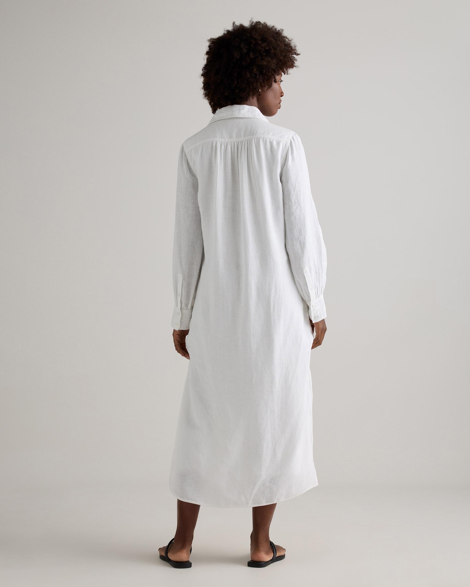 Quince | Women's 100% European Linen Popover Maxi Dress Size XL Product Image