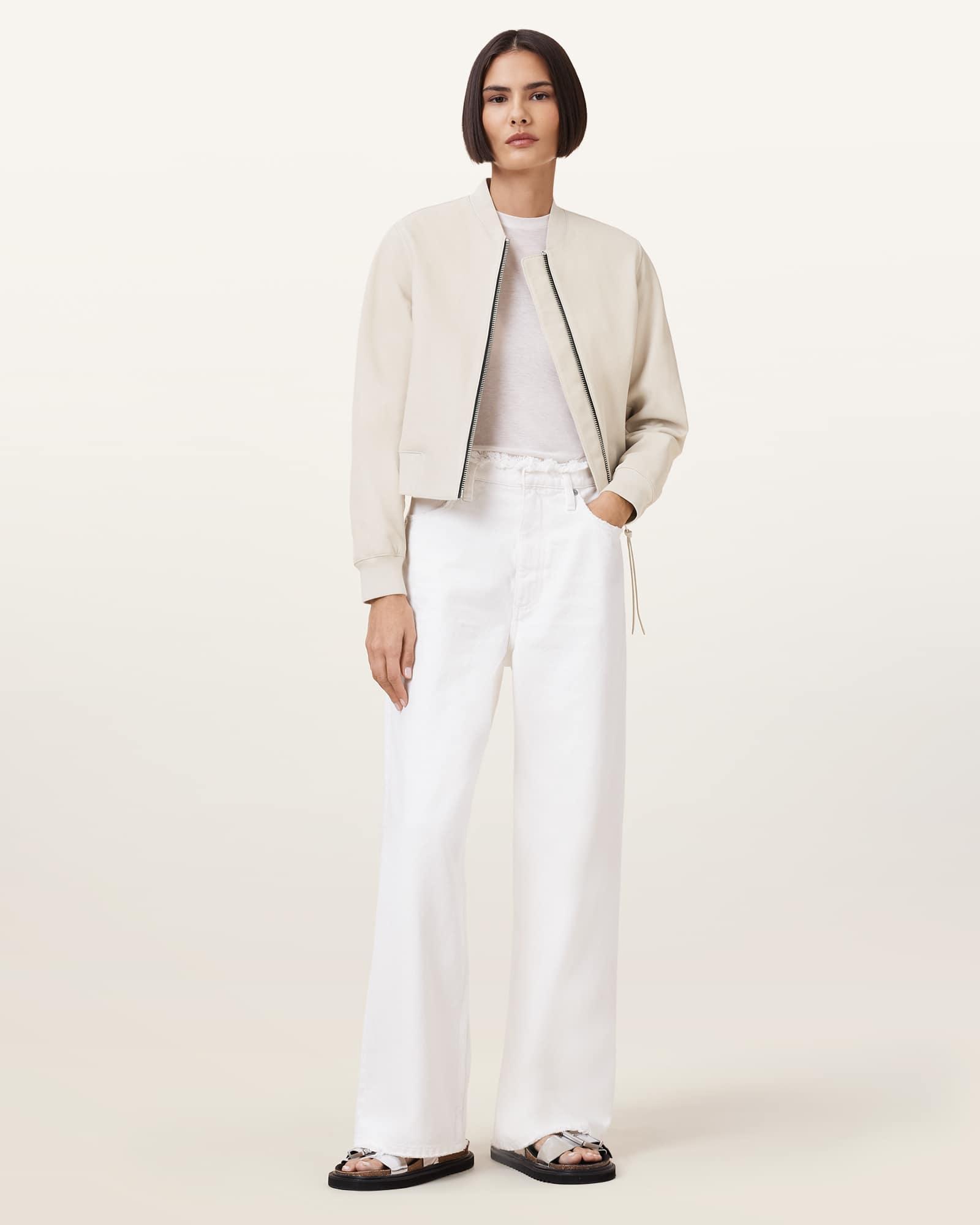 Orten Leather Bomber Jacket Product Image