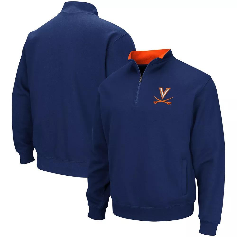 Men's Colosseum Navy Virginia Cavaliers Tortugas Team Logo Quarter-Zip Jacket, Size: XL, Blue Product Image