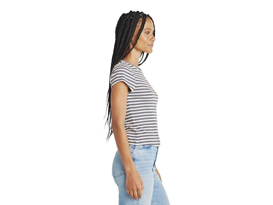 Dylan by True Grit Fuzzy Flecked Fleece Crown Neck (Natural) Women's Clothing Product Image