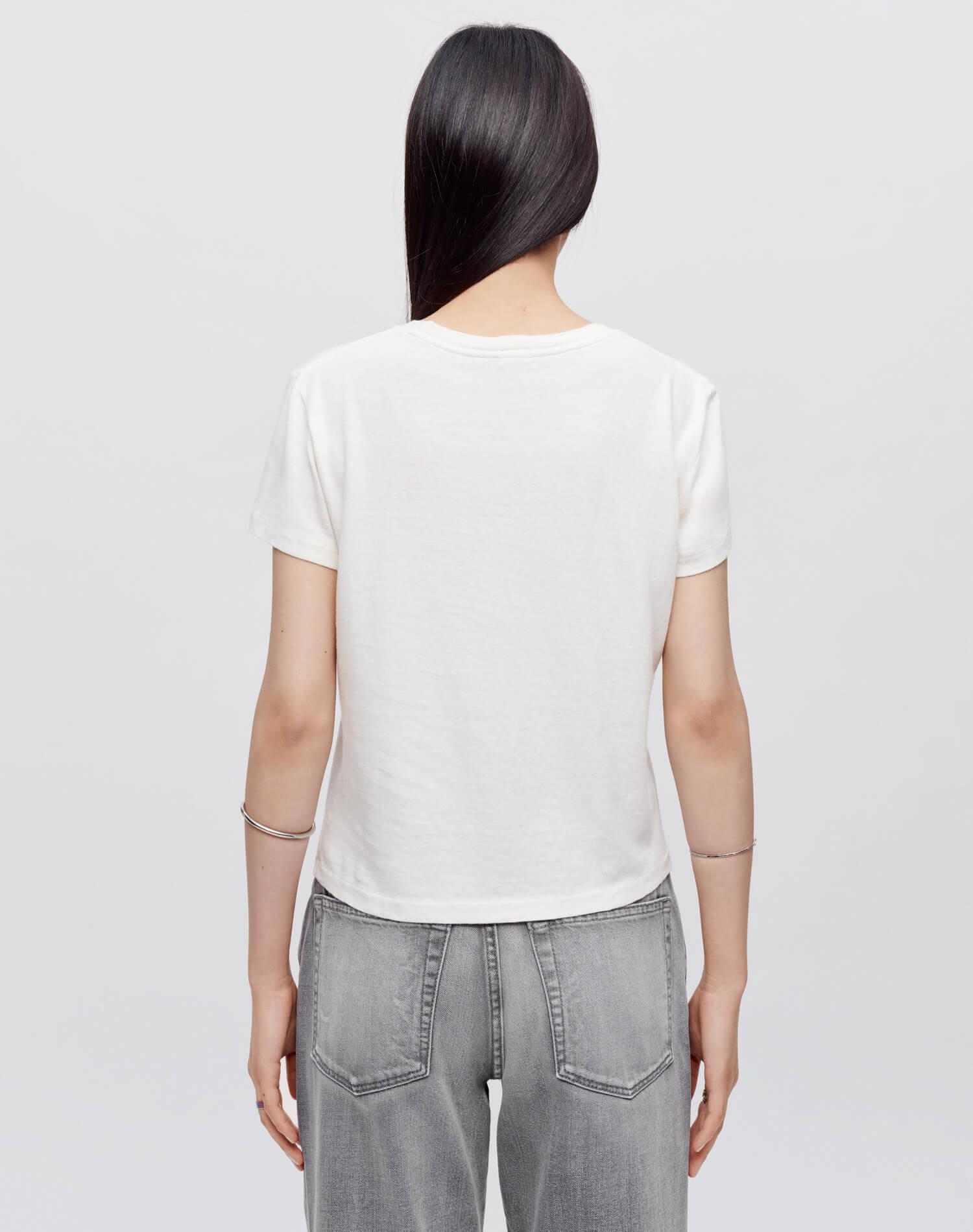 Classic "Aspen Ski" Tee - Vintage White Female Product Image