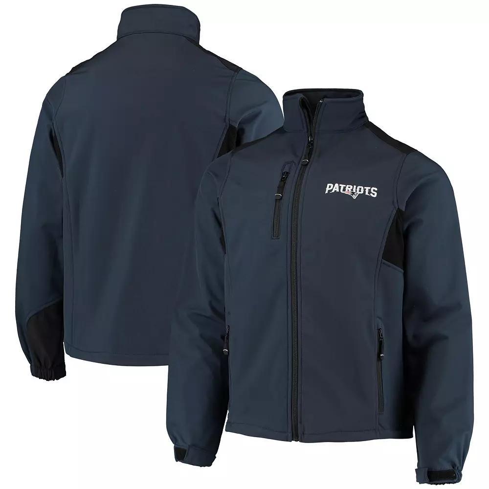 Men's Dunbrooke Navy New England Patriots Circle Softshell Fleece Full-Zip Jacket, Size: 5XL, Blue Product Image
