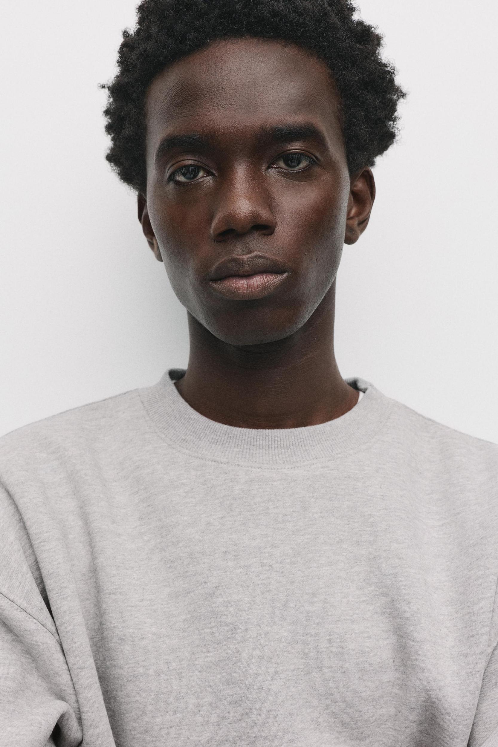 Basic crew neck sweatshirt Product Image