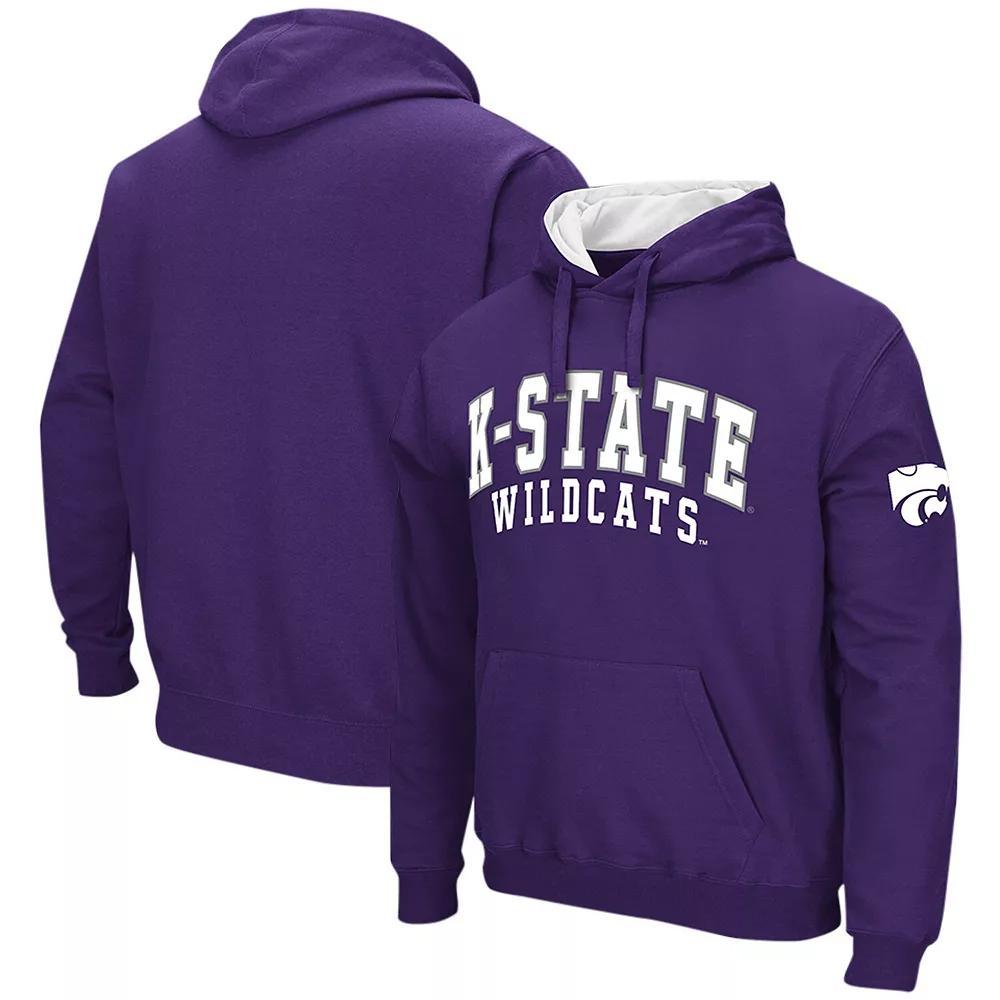 Men's Colosseum Purple Kansas State Wildcats Double Arch Pullover Hoodie, Size: Large Product Image