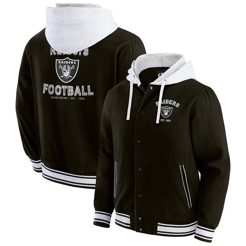 Men's Darius Rucker Collection by Fanatics Black Las Vegas Raiders Full-Snap Hoodie Jacket, Size: 2XL, Lvr Black Product Image