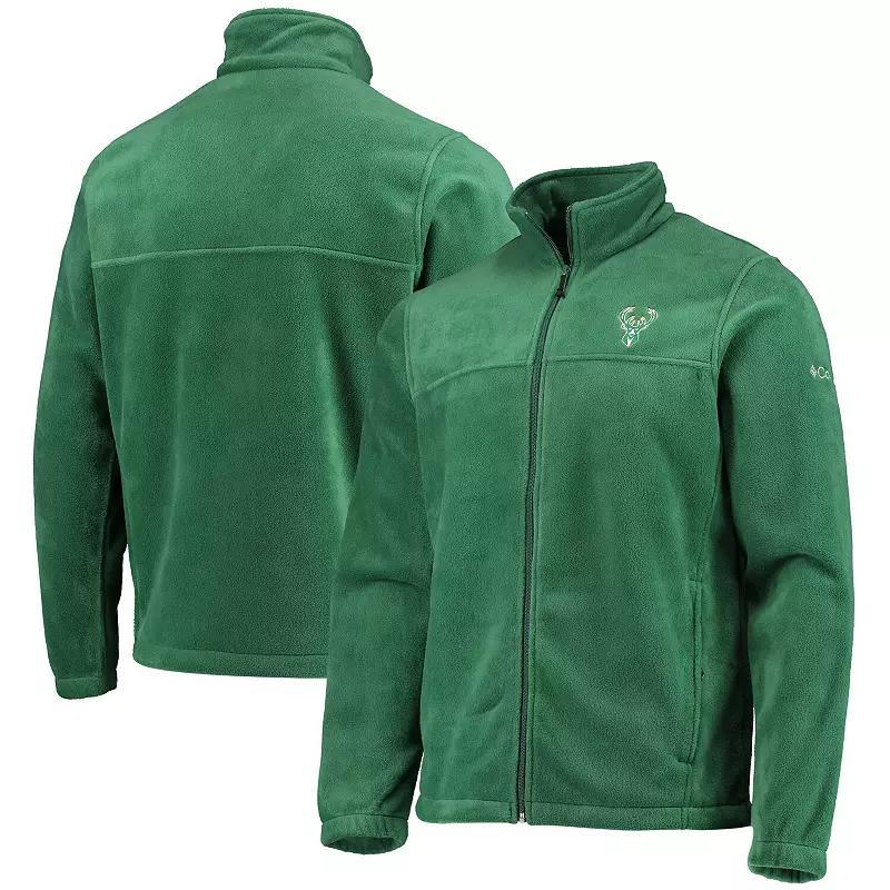 Men's Columbia Milwaukee Bucks Hunter Green Flanker Full-Zip Jacket, Size: Medium, Team Product Image