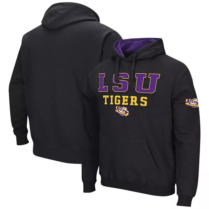 Men's Colosseum Black Kansas State Wildcats Sunrise Pullover Hoodie, Size: Large Product Image