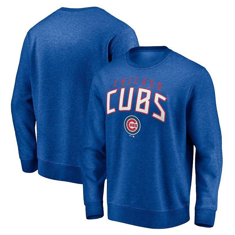 Men's Fanatics Branded Royal Chicago Cubs Gametime Arch Pullover Sweatshirt, Size: Small, Blue Product Image