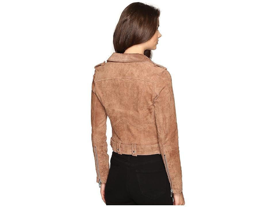 Blank NYC Suede Moto Jacket (Coffee Bean) Women's Coat Product Image