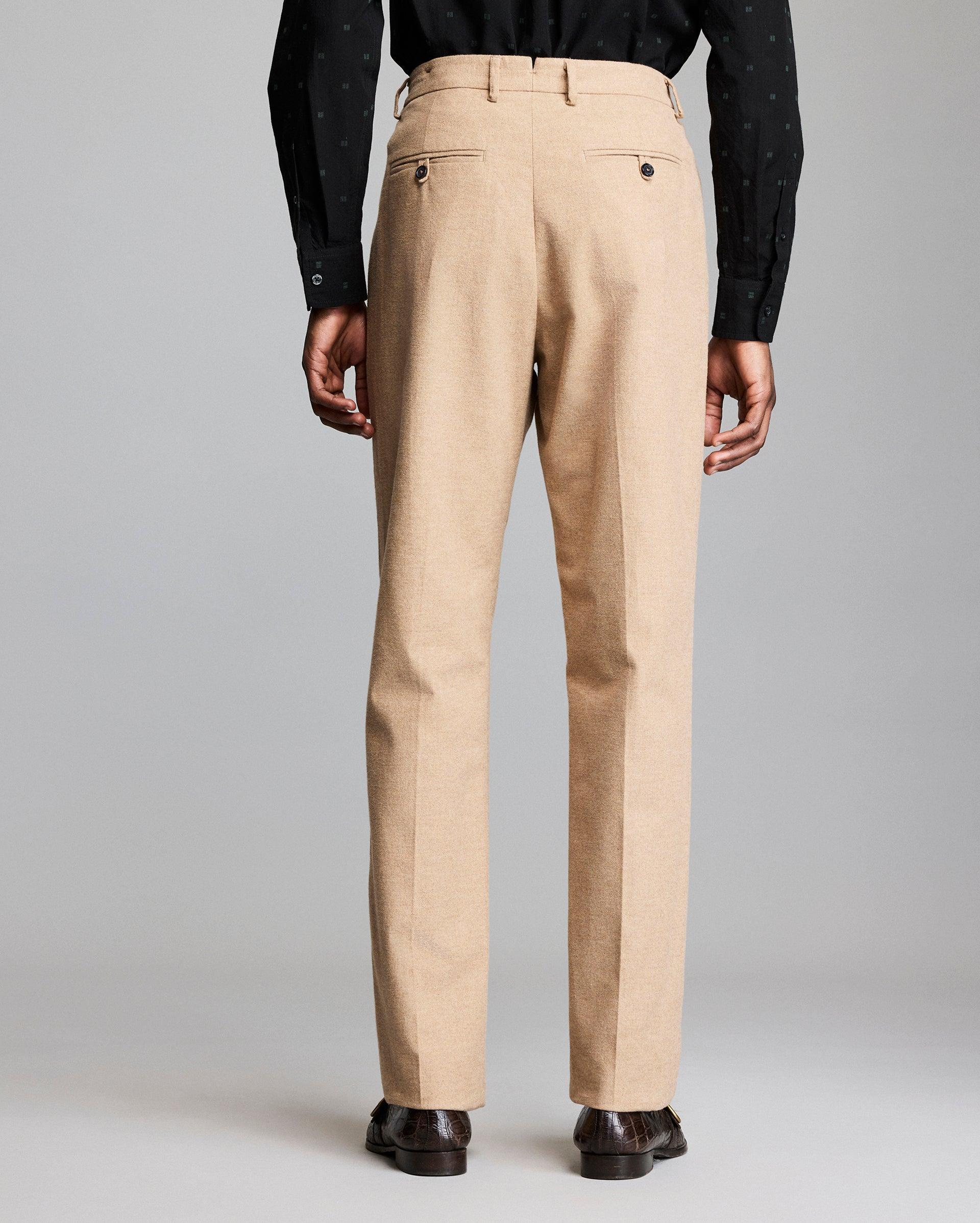 Flannel Flat Front Trouser -  Product Image