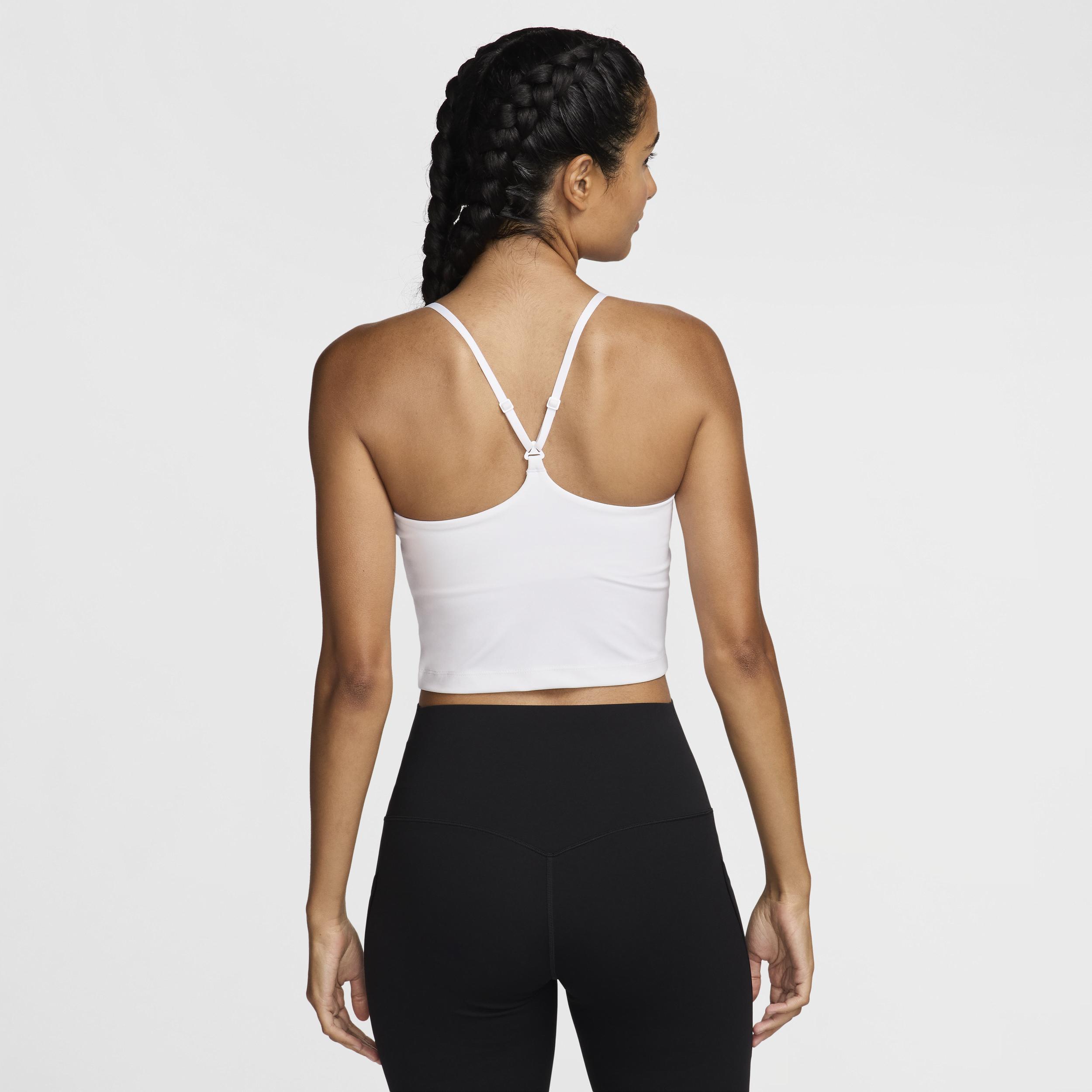Women's Nike Indy Light Support Padded Sports Bra Tank Top, Size: XXL, White Product Image