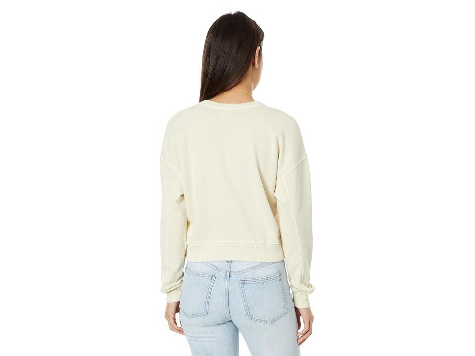 Madewell Heathered Raglan Sweatshirt (Ecru) Women's Clothing Product Image
